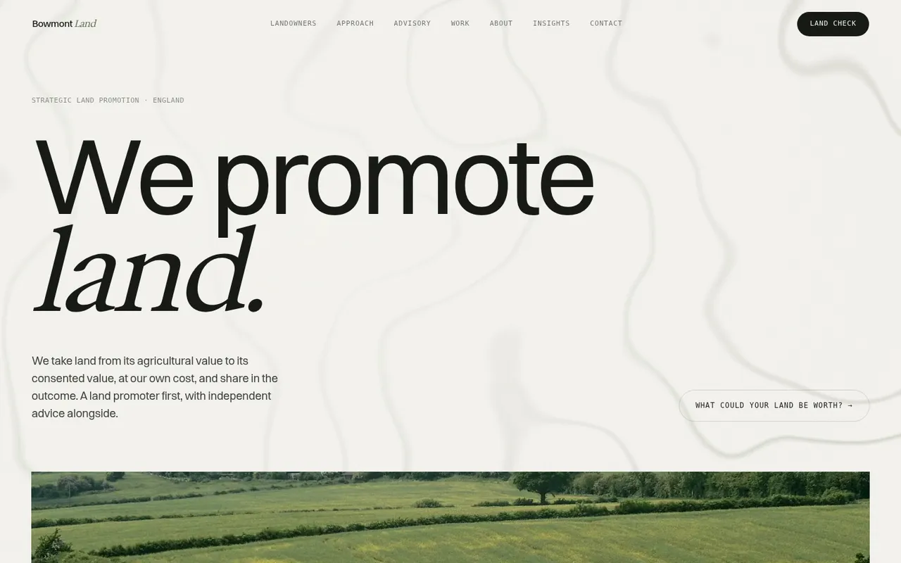 Bowmont Land website