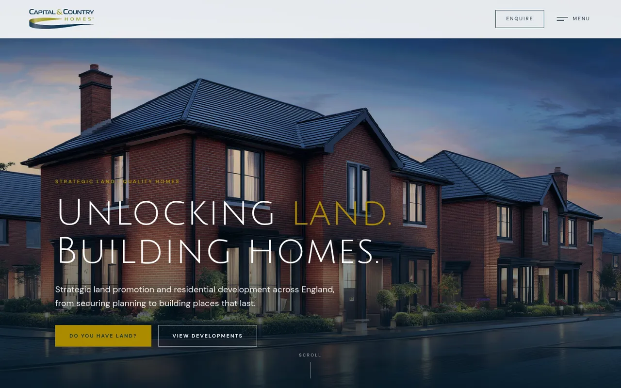 Capital & Country Homes website