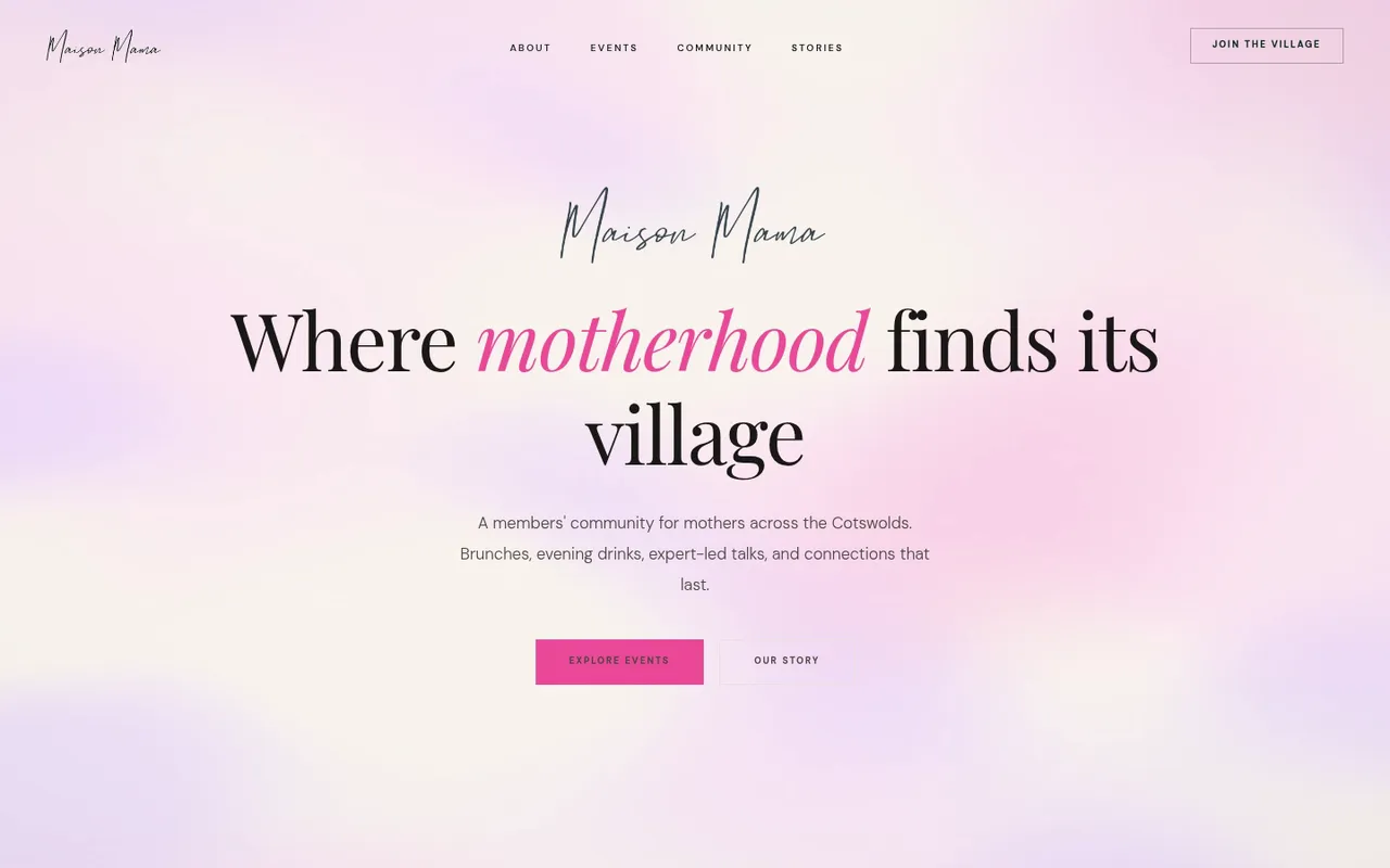 Maison Mama website